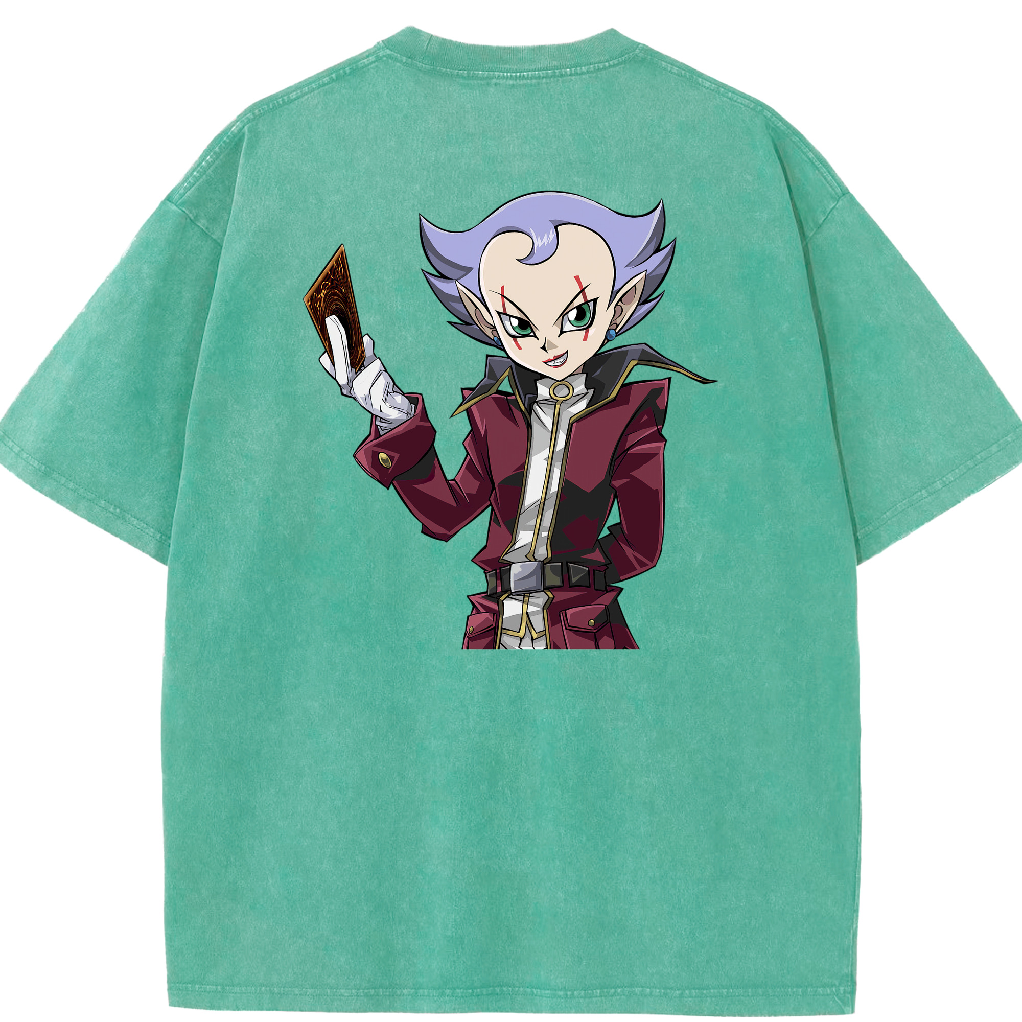 （画像用） 遊☆戯☆王 Yu-Gi-Oh! 綿100% ヴィンテージ風 半袖Tシャツ（背面プリント）